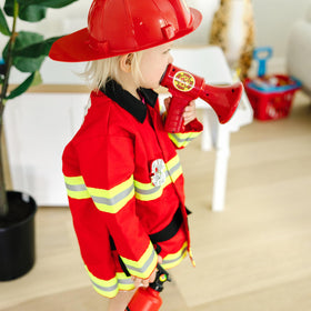 Melissa & Doug name tag offers reusable labeling for personalized chief identity during play.