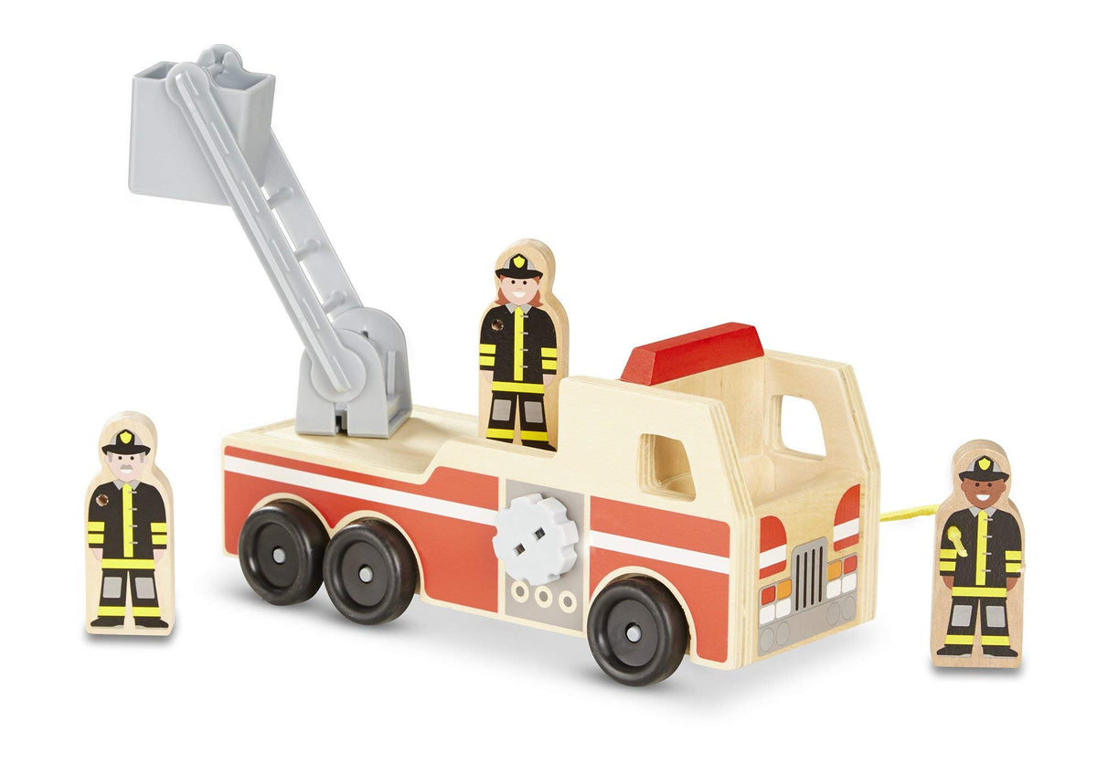 Durable Melissa & Doug wooden toy truck built to last