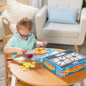 Melissa & Doug wooden construction ensures durability during imaginative play