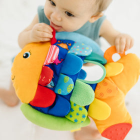 Flip Fish crinkly scales invite tactile exploration and sensory discovery