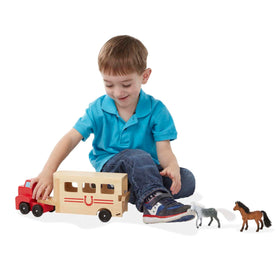Melissa & Doug two flocked horses for imaginative equestrian adventures.
