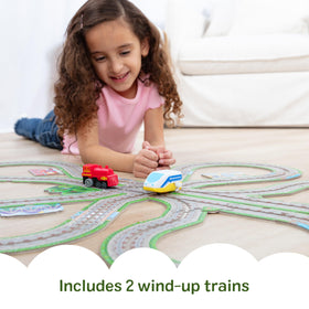 Melissa & Doug floor puzzle display in a bright playroom for screen-free fun