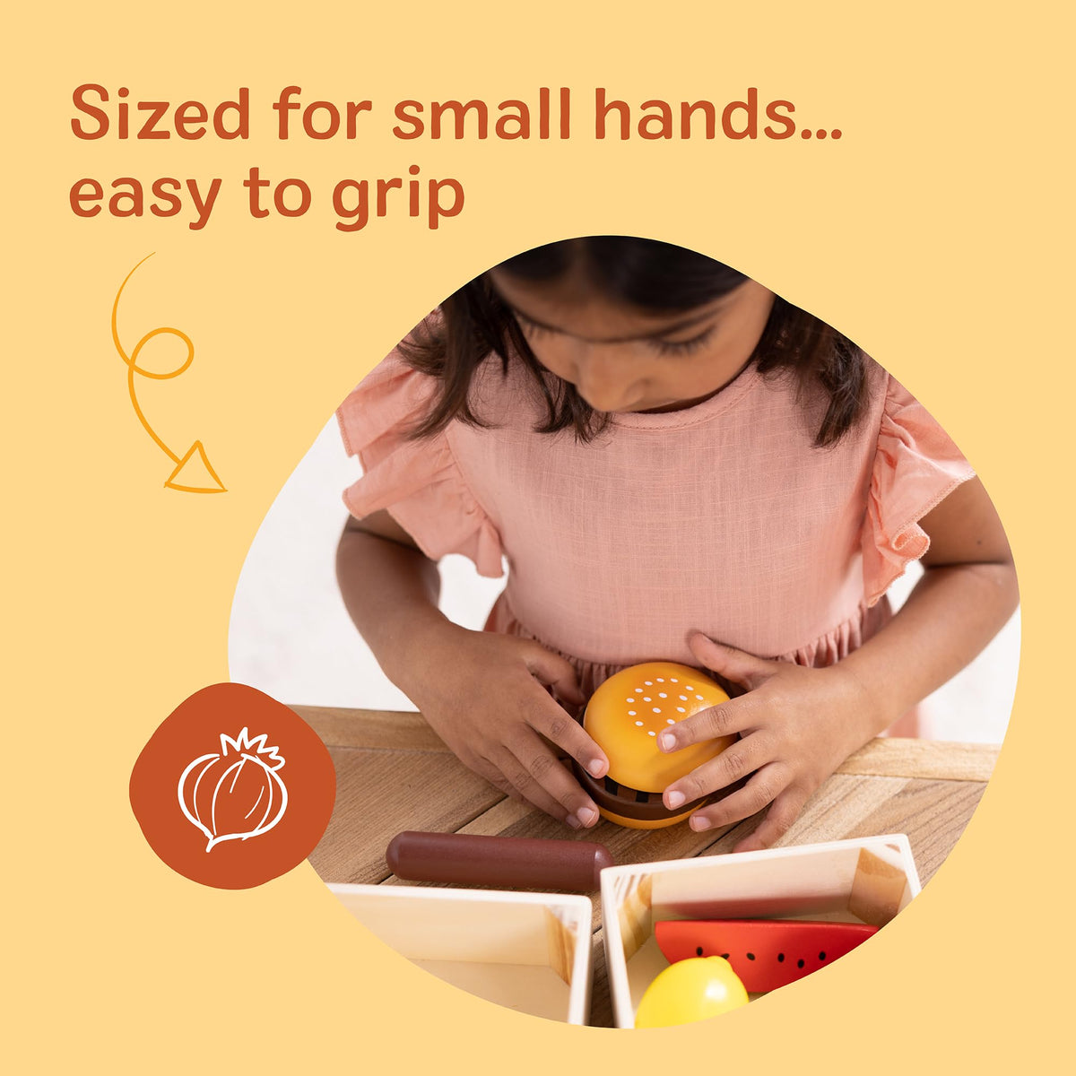 Melissa & Doug Food Groups cheese slices for sorting by dairy group and meal prep.