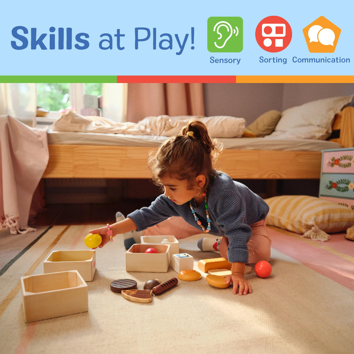 Melissa & Doug Food Groups fish piece for balanced pretend meals and role play.