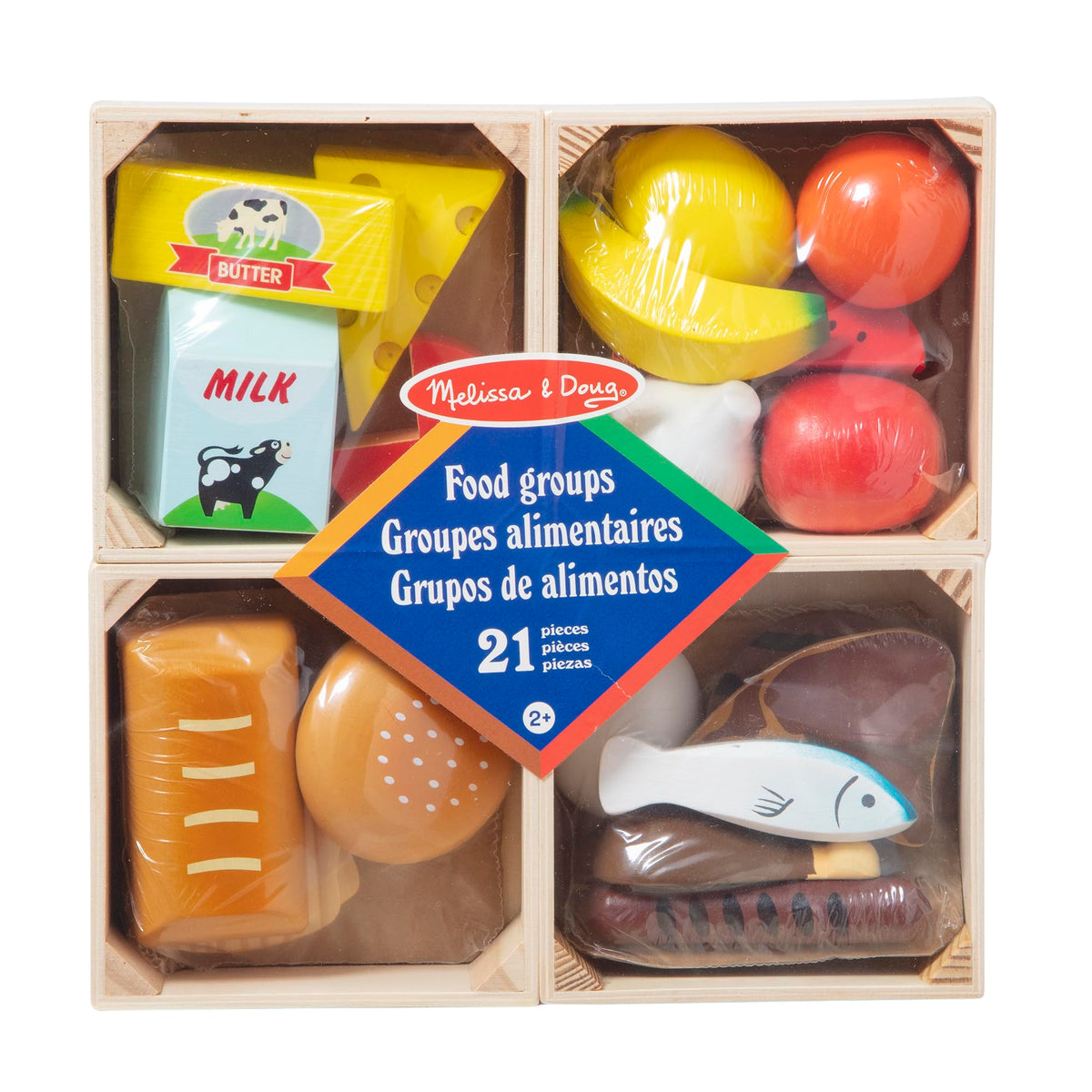 Melissa & Doug Food Groups watermelon for imaginative play and color recognition.