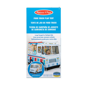 Double-sided Melissa & Doug menu card enhances ordering and imaginative scenarios