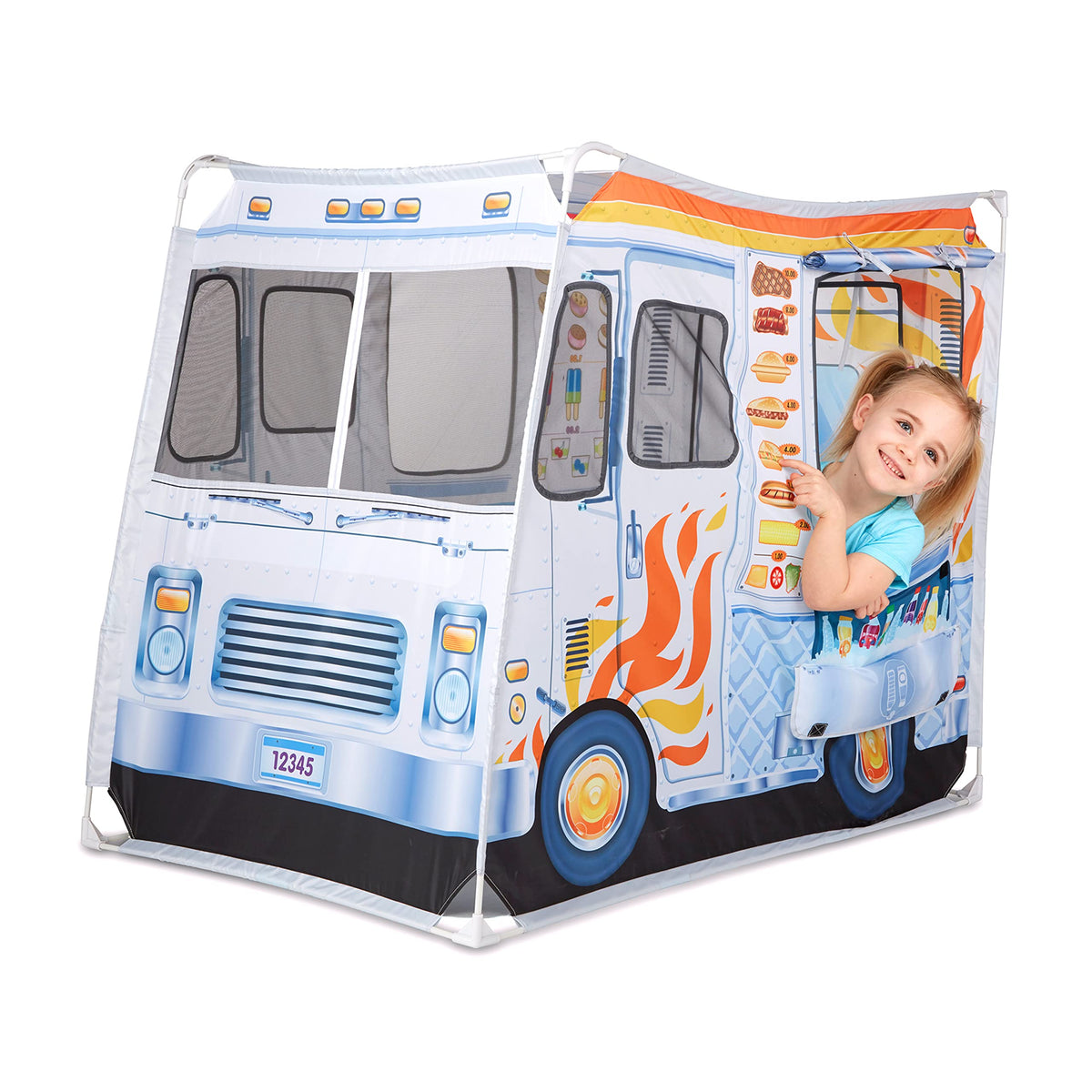 Vibrant Melissa & Doug artwork on the food truck sparks storytelling