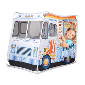 Vibrant Melissa & Doug artwork on the food truck sparks storytelling
