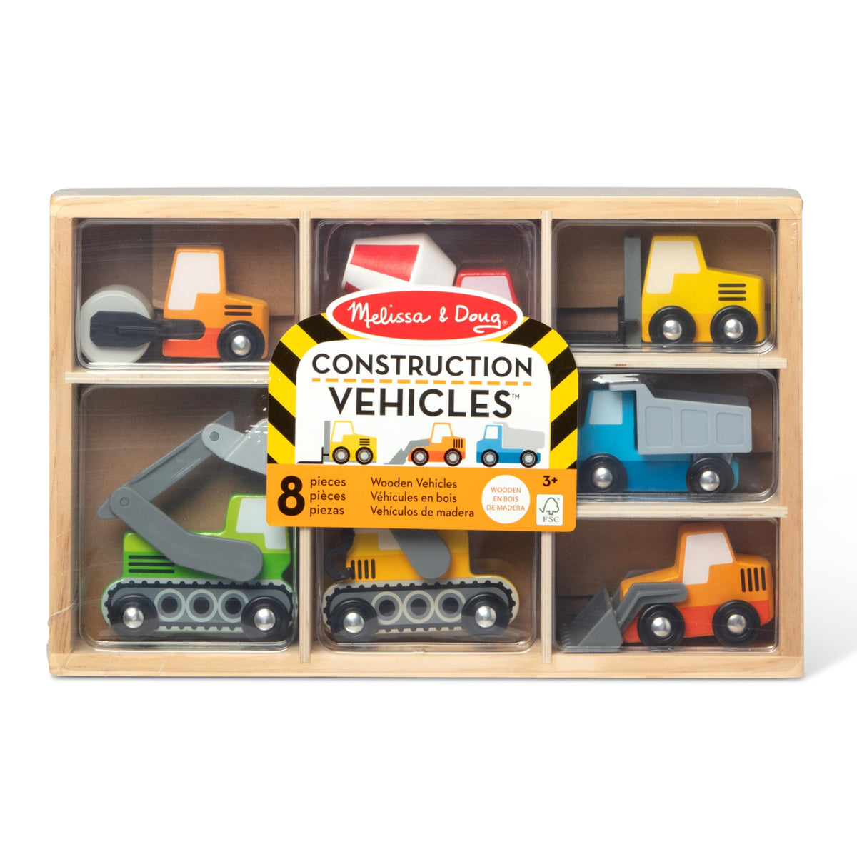 Melissa & Doug wooden forklift for lifting and stacking play