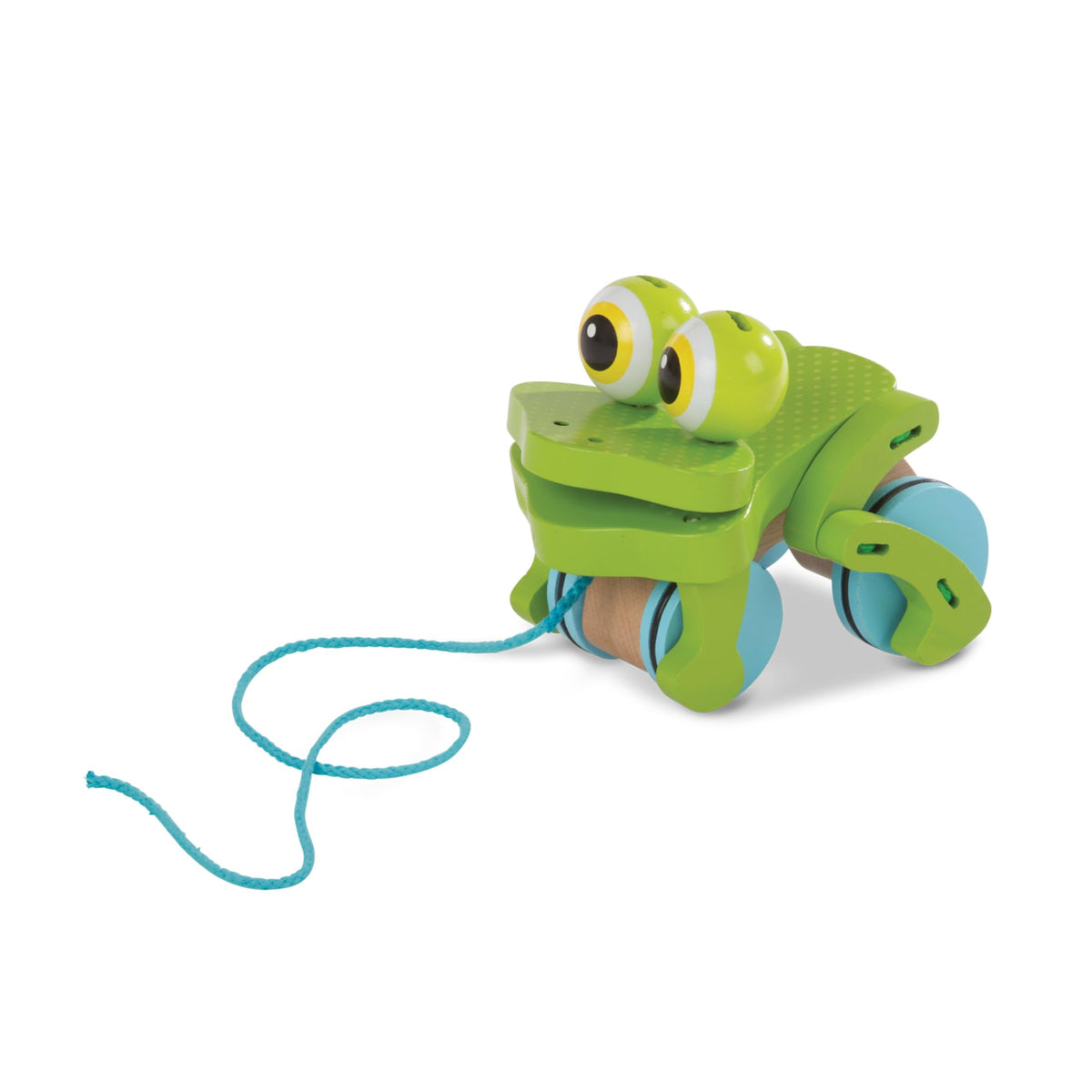 Melissa & Doug Frolicking Frog supports sensory exploration and motion