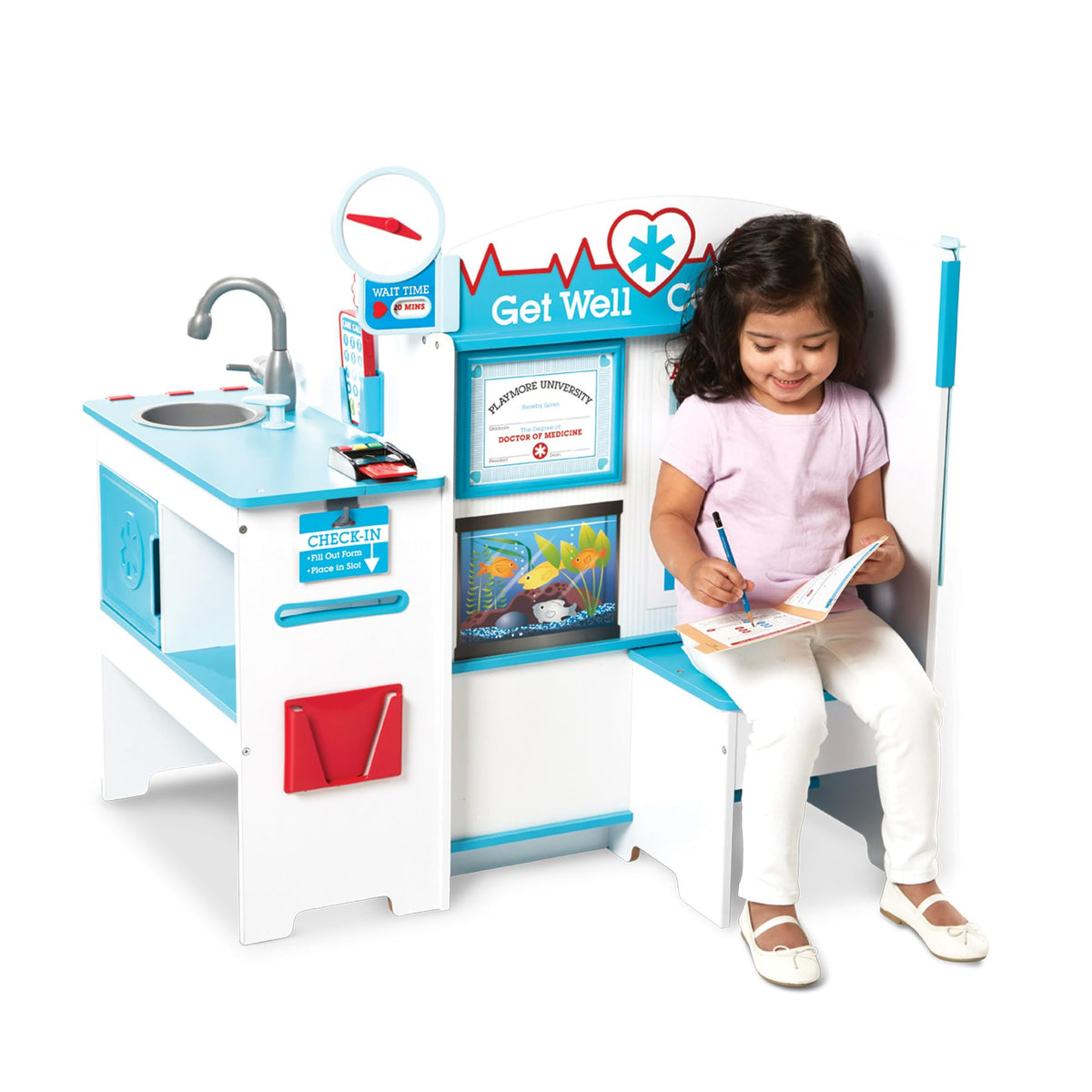 Melissa & Doug Get Well Doctor Center height scale promotes measurement-based imagination