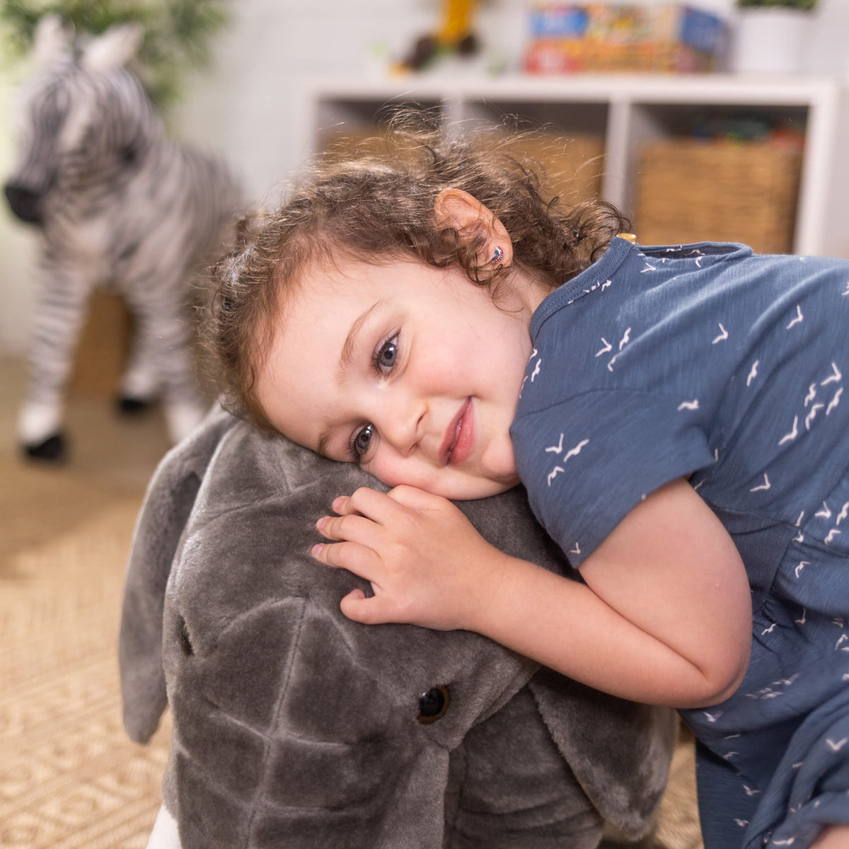 Melissa & Doug giant elephant makes a memorable gift for animal lovers.