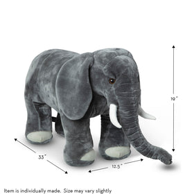 Melissa & Doug elephant floppy ears enhance expressive storytelling during pretend games.
