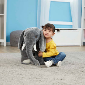Melissa & Doug elephant soft polyester fabric creates a cozy, huggable companion.