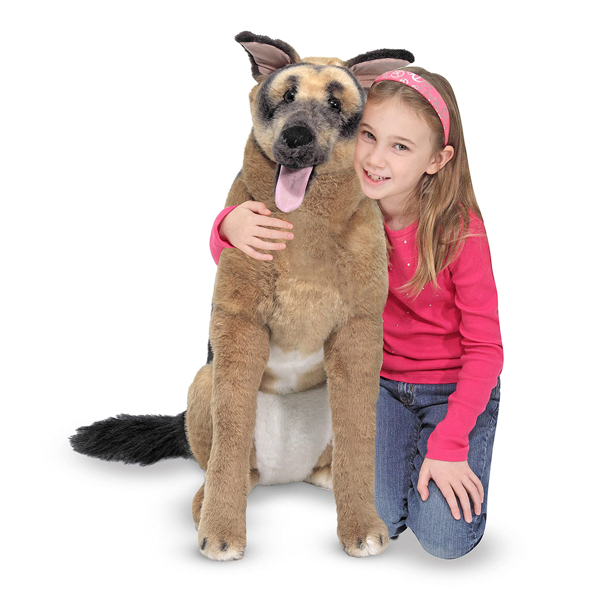 Melissa & Doug Giant German Shepherd life-like features for imaginative play
