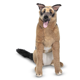 Melissa & Doug Giant German Shepherd sits up for display and pretend scenes