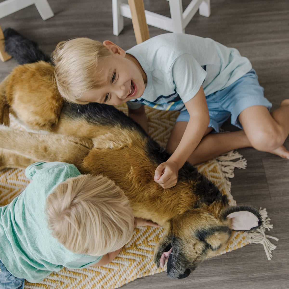 Melissa & Doug Giant German Shepherd storytime buddy for reading and adventures