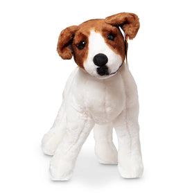 Durable construction of the Melissa & Doug Jack Russell plush for years of play