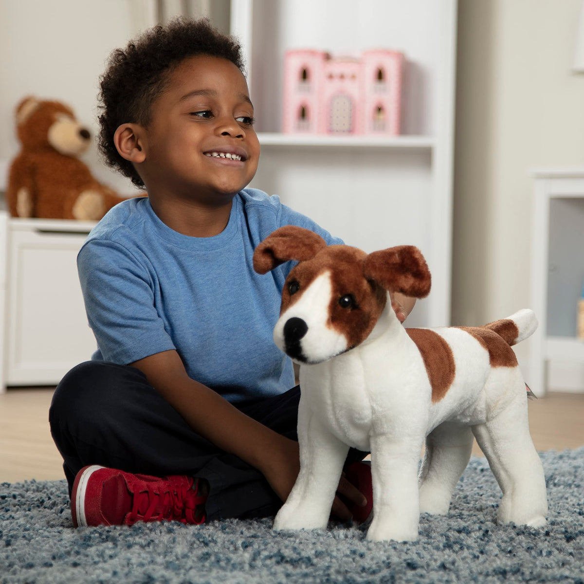Gift-ready Melissa & Doug plush appeals to puppy lovers and collectors