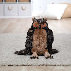 Melissa and Doug Giant Owl lifelike markings invite realistic animal themed roleplay