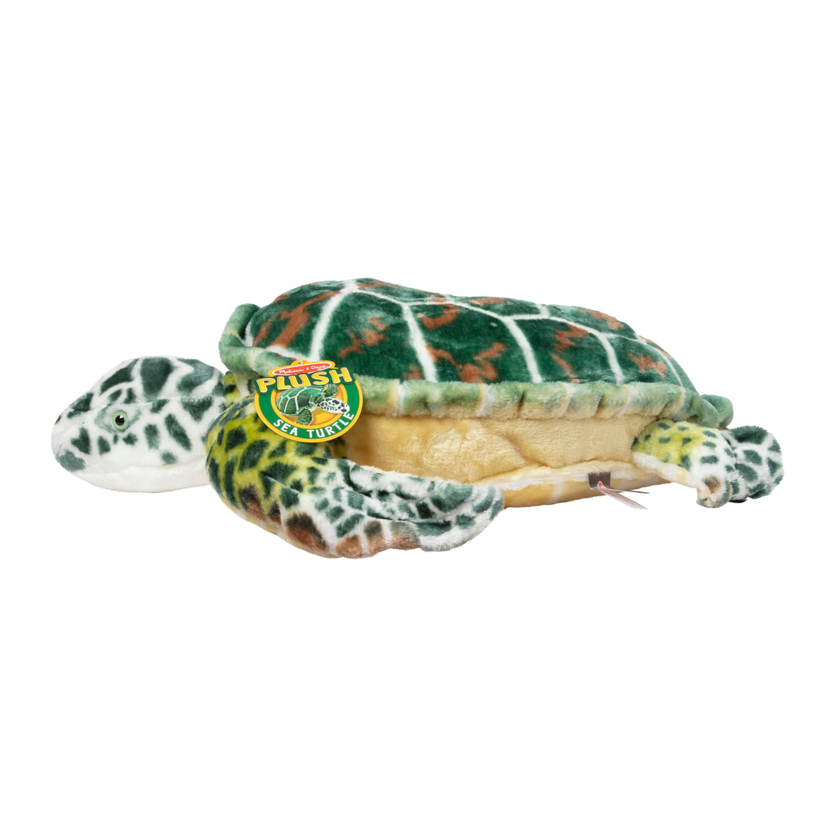 Gift-ready Melissa & Doug Giant Sea Turtle plush for animal lovers.