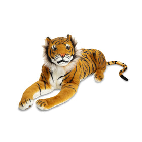 Melissa & Doug giant tiger full body image shows lifelike markings for imaginative play