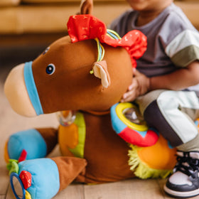 Melissa & Doug Giddy Up and Play fringe details spark imaginative pretend riding