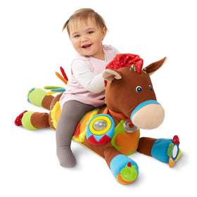 Melissa & Doug Giddy Up and Play textured tabs invite tactile exploration and dexterity