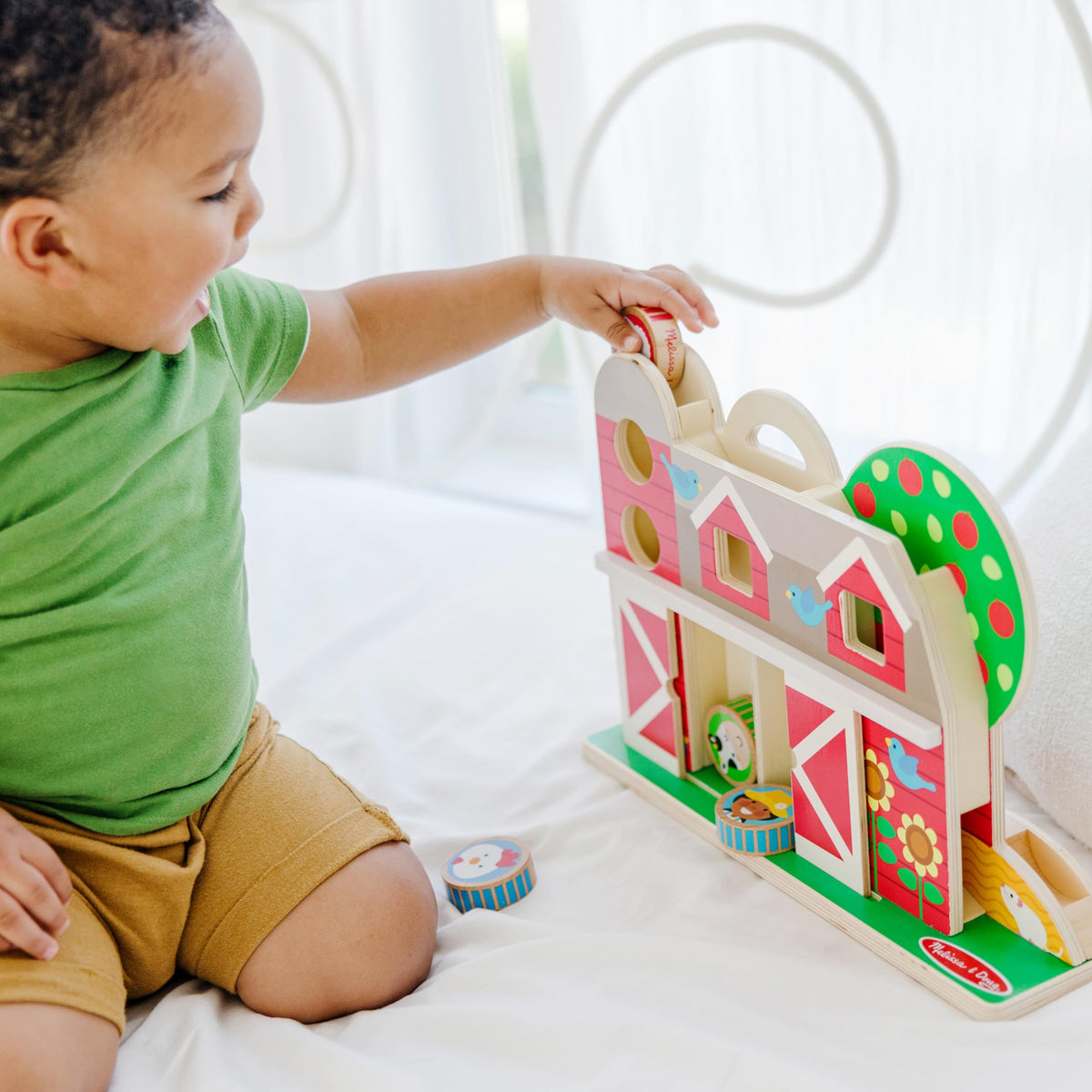 Melissa & Doug GO Tots double-sided disks for easy grasp and stacking