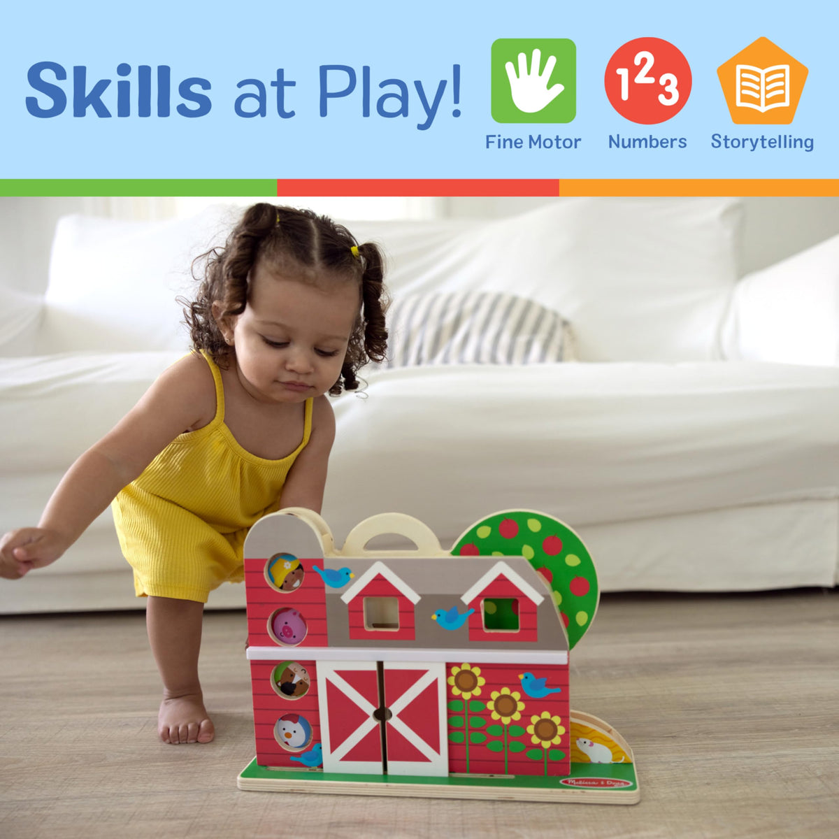 Melissa & Doug GO Tots haystack scene invites reaching and exploration