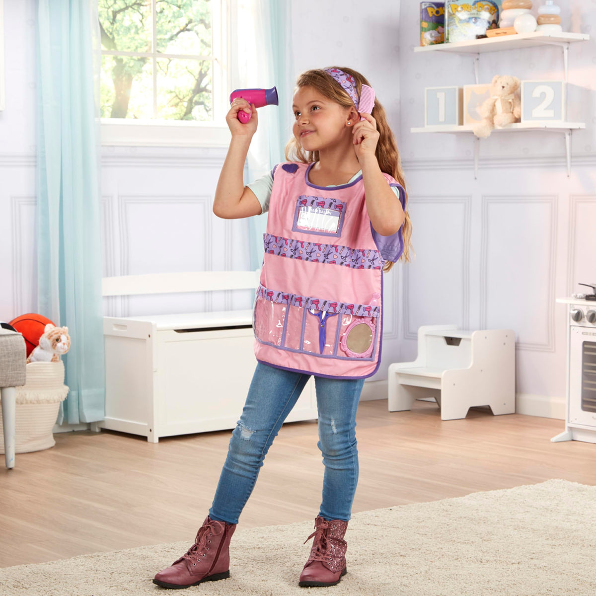 Melissa & Doug Hair Stylist easy-clean accessories for everyday use