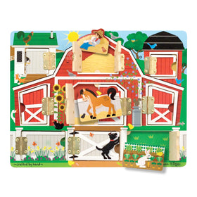 Melissa & Doug Hide and Seek Farm doors reveal magnets for engaging barnyard play