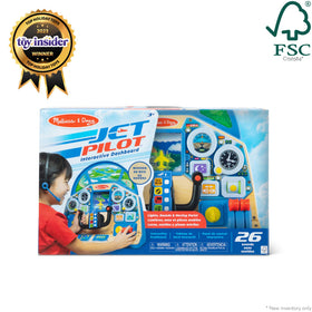 Melissa and Doug Jet Pilot dashboard scrolling map helps plan pretend routes