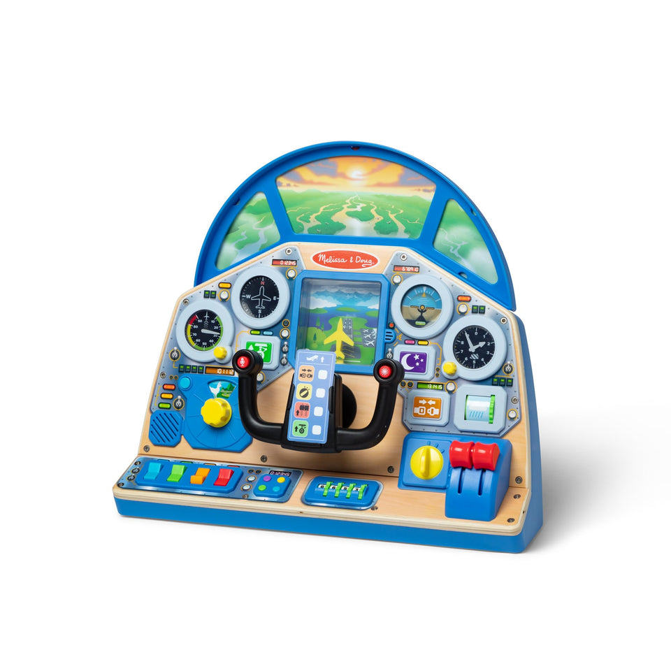 Melissa and Doug Jet Pilot dashboard steering yoke for immersive pretend flights