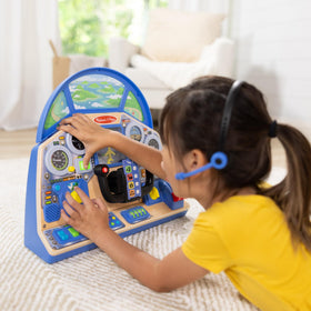 Melissa and Doug Jet Pilot dashboard throttle control for dynamic flight simulation