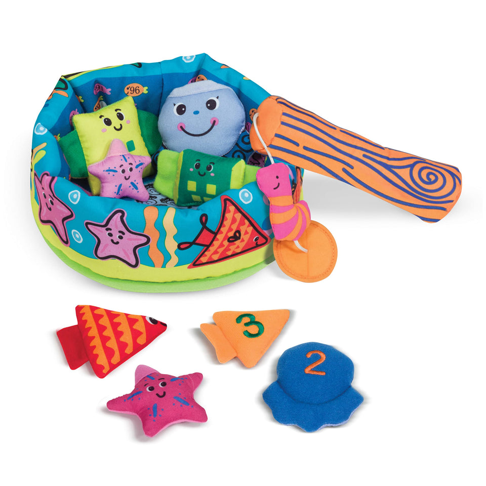 Melissa & Doug K's Kids Fish and Count pond scene encourages counting practice