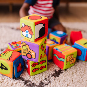 Melissa & Doug K's Kids flap blocks support sequencing and storytelling