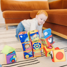 Melissa & Doug K's Kids puzzle-themed block aids visual problem solving