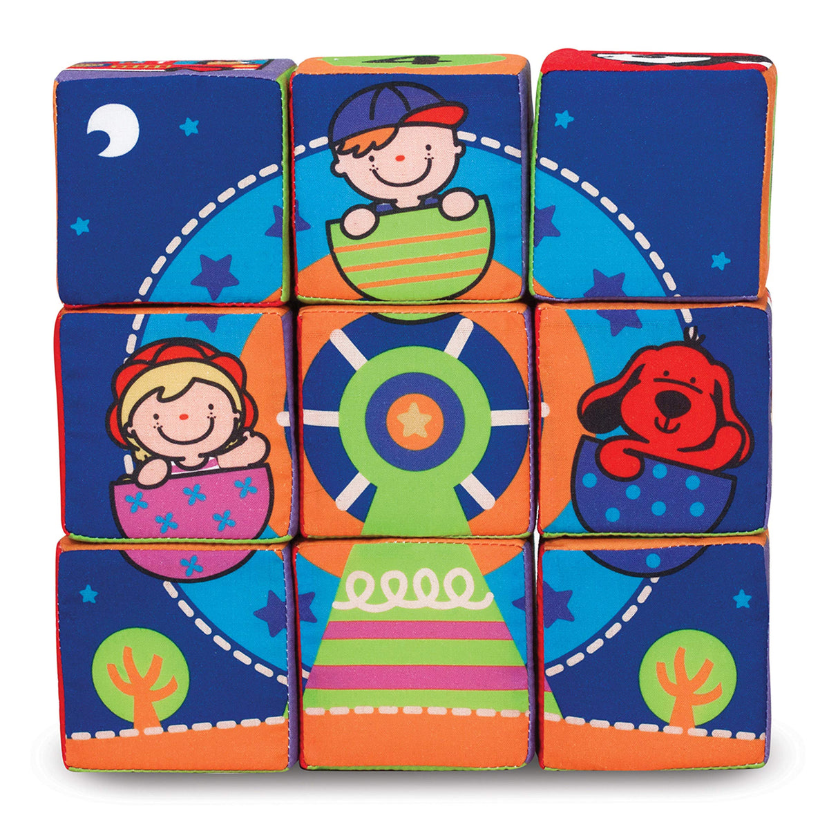 Melissa & Doug K's Kids soft blocks rocket sparks creative play