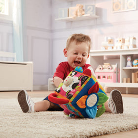 Melissa & Doug K's Kids Musical Farmyard Cube toddler mirror for self-discovery.