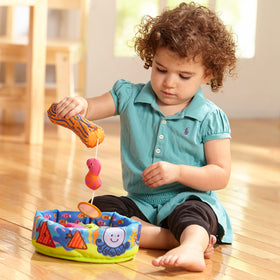 Melissa & Doug K's Kids Squeezable rod for pretend fishing builds hand strength