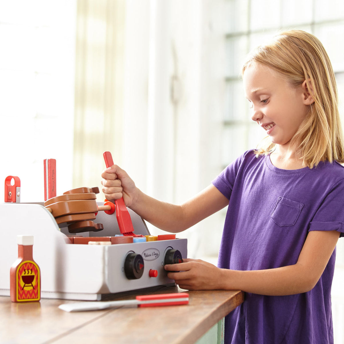 Melissa & Doug colorful vegetables for kabob play and grilling pretend meals.