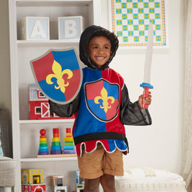 Melissa & Doug four-piece knight set ready for screen-free play.