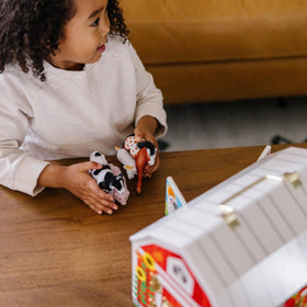 Play figures included for pairing with the barn during storytelling