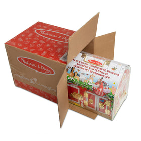 Melissa & Doug Latches Barn wooden structure showcasing craftsmanship and durable materials