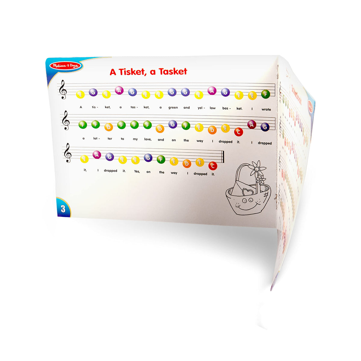 Melissa & Doug Learn-to-Play Piano upright design fits small hands for easy play.