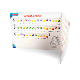 Melissa & Doug Learn-to-Play Piano upright design fits small hands for easy play.