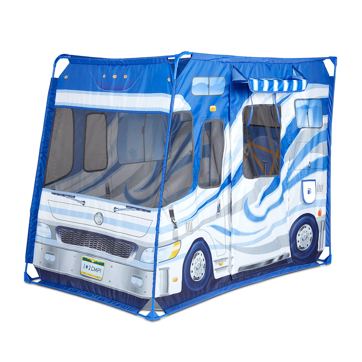 Melissa & Doug Let’s Explore Camper Tent assembly for quick setup and imaginative play