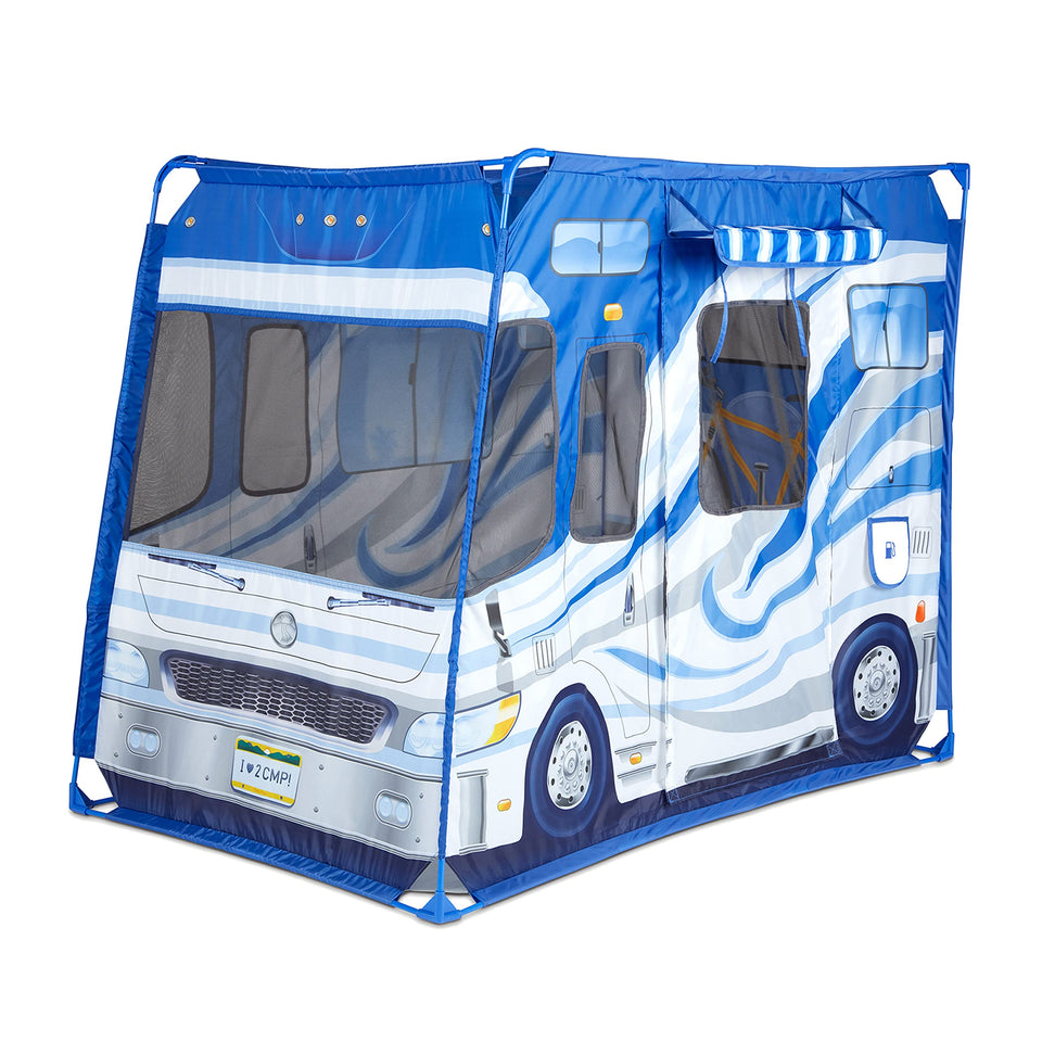 Melissa & Doug Let’s Explore Camper Tent assembly for quick setup and imaginative play
