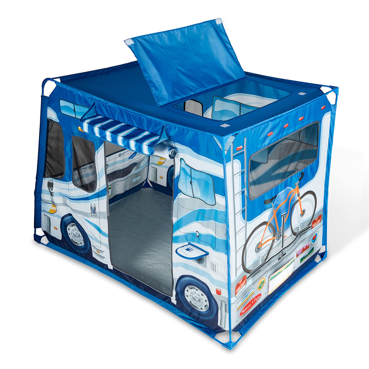 Melissa & Doug Let’s Explore Camper Tent screen windows for breathable play space